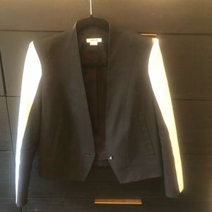 Helmut Lang blazer black/white contrast sleeves